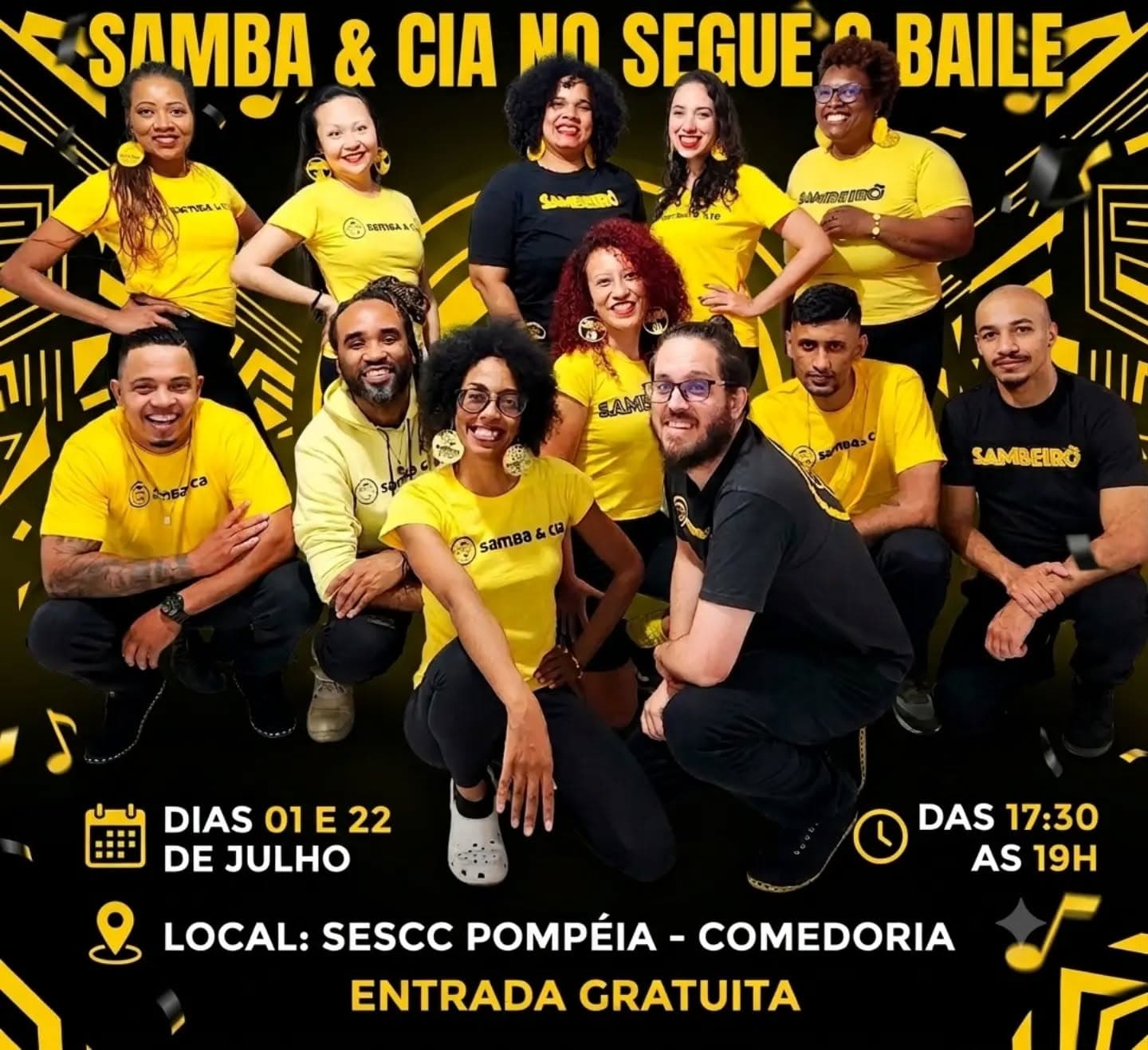 Flyer: Samba & Cia no Segue o Baile