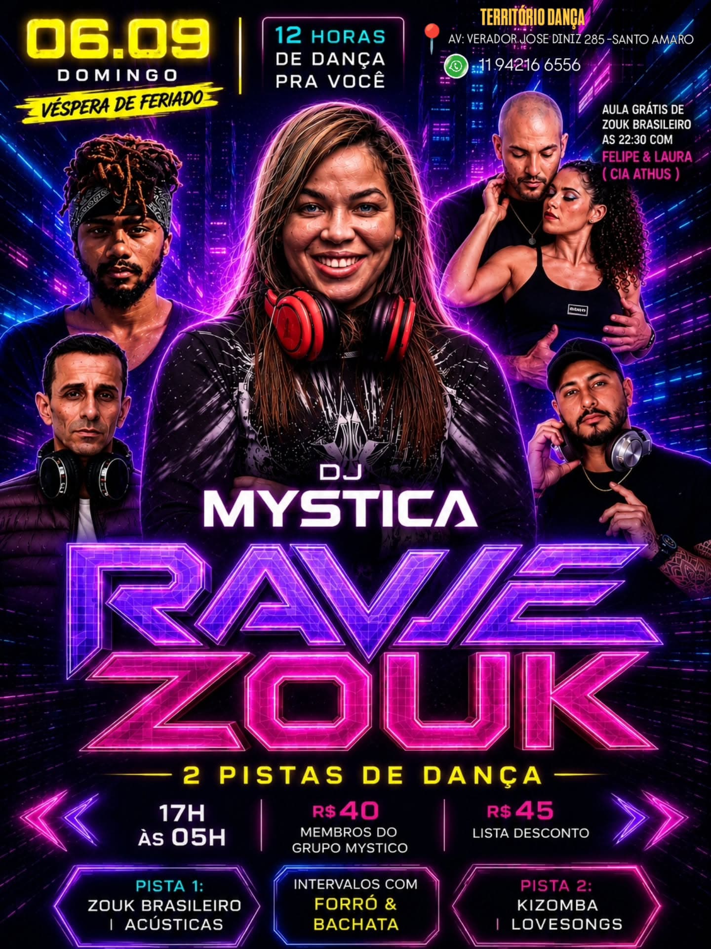 Flyer: RAVE ZOUK - DJ Mystica