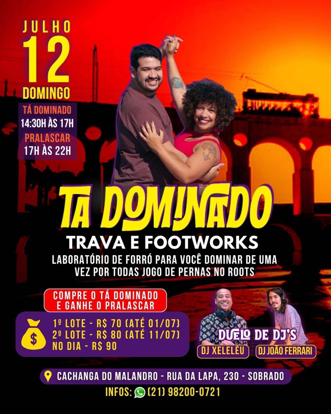 Flyer: Tá Dominado - Laboratório de Forró