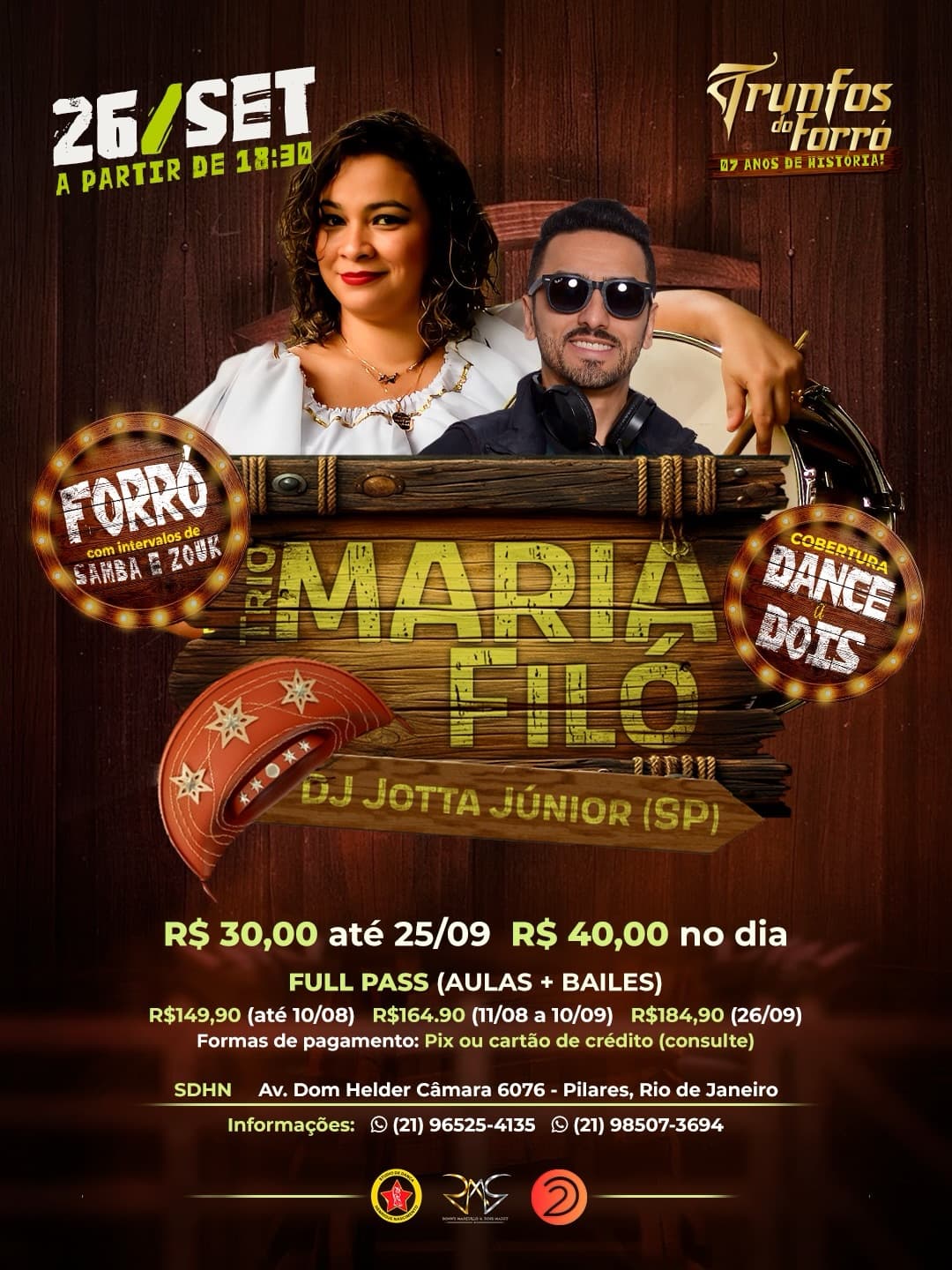 Flyer: Trunfos do Forró - Edição 7 Anos