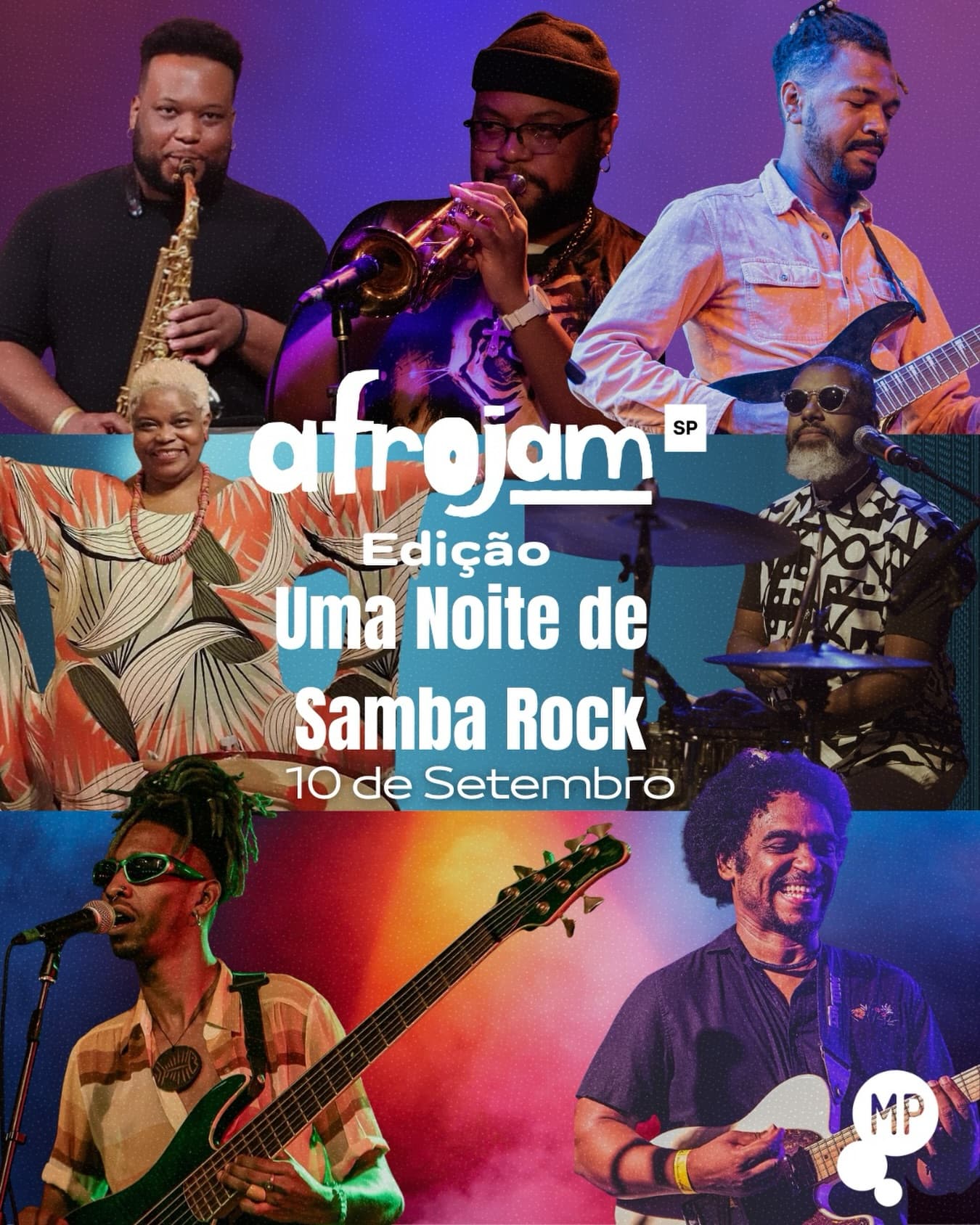 Flyer: AfroJam SP - Uma Noite de Samba Rock