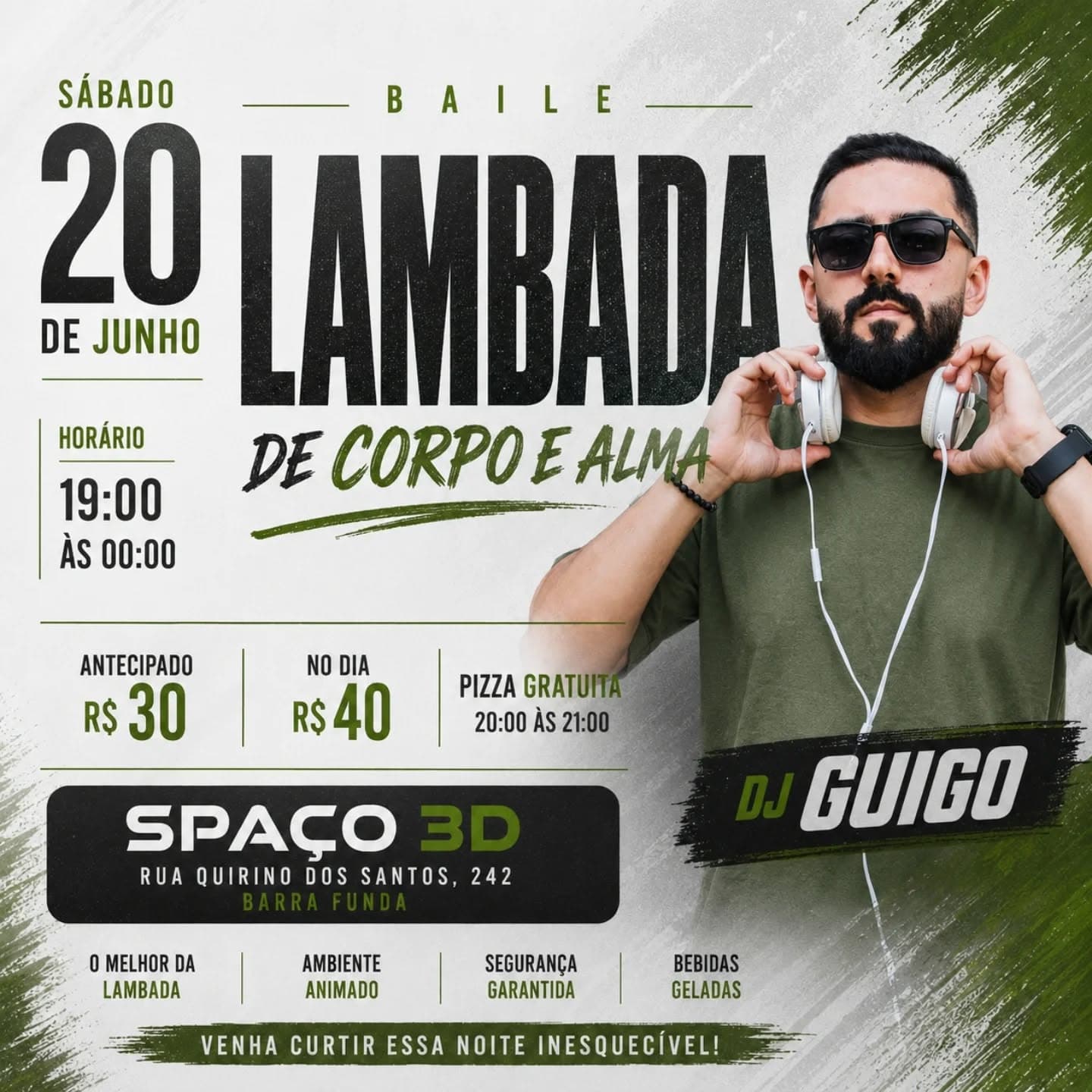 Flyer: Baile Lambada de Corpo e Alma