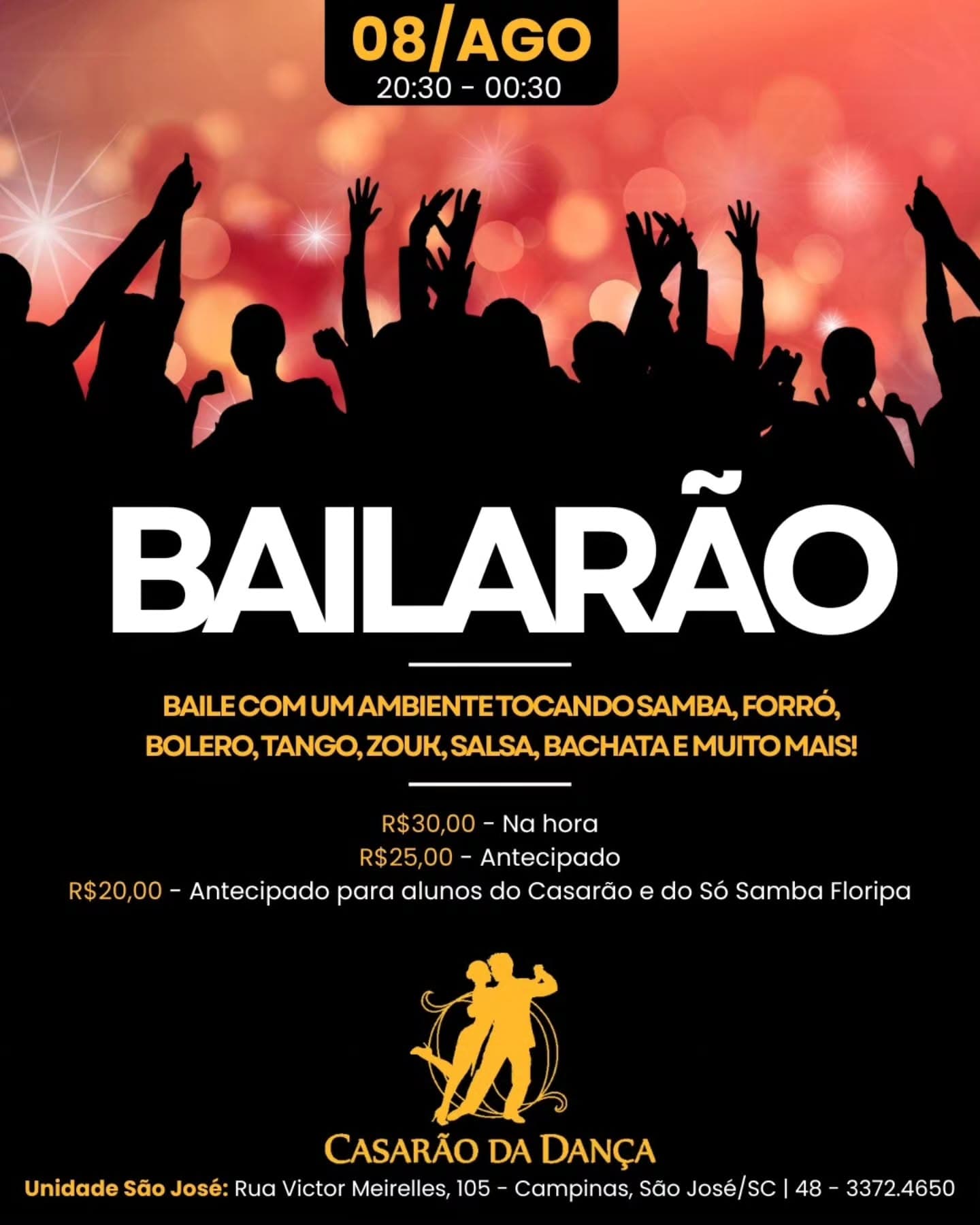 Flyer: Bailarão no Casarão da Dança