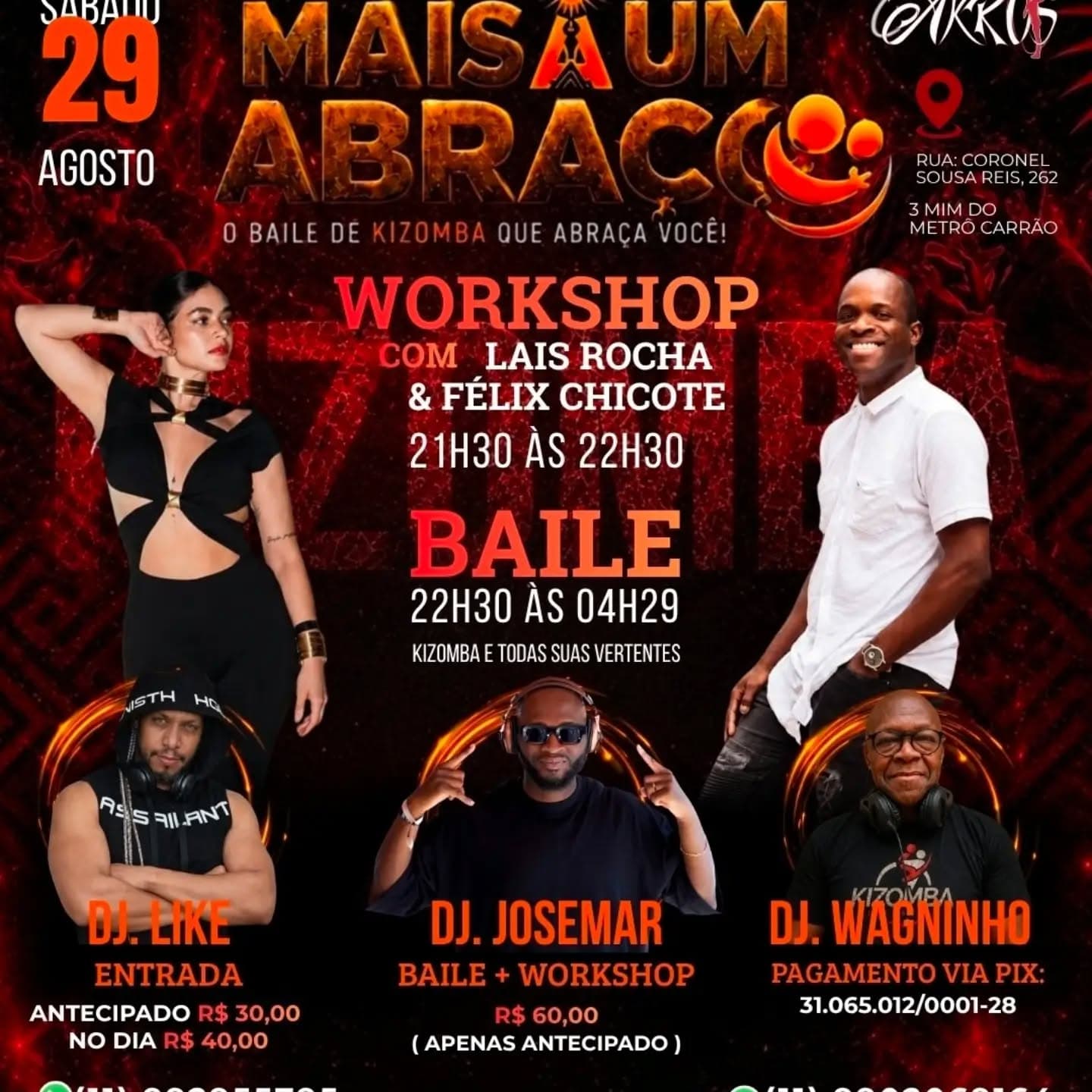 Flyer: Baile Mais Um Abraço