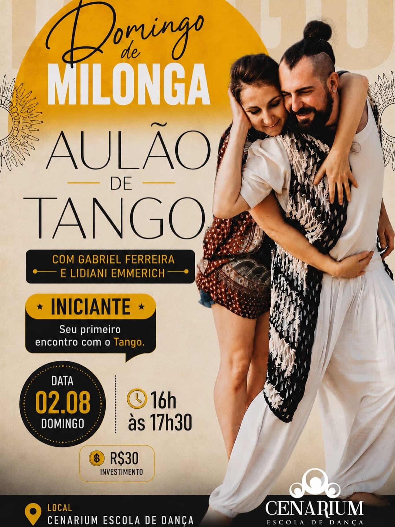 Flyer: Domingo de Milonga - Aulão de Tango