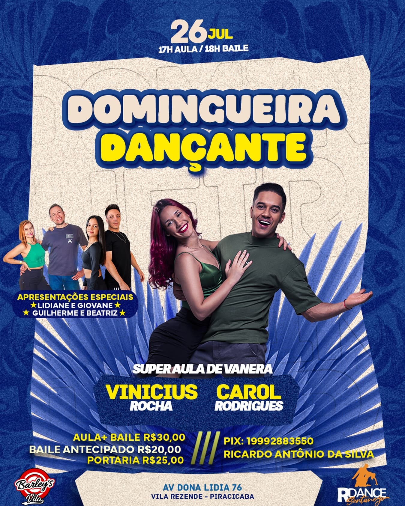 Flyer: Domingueira Dançante