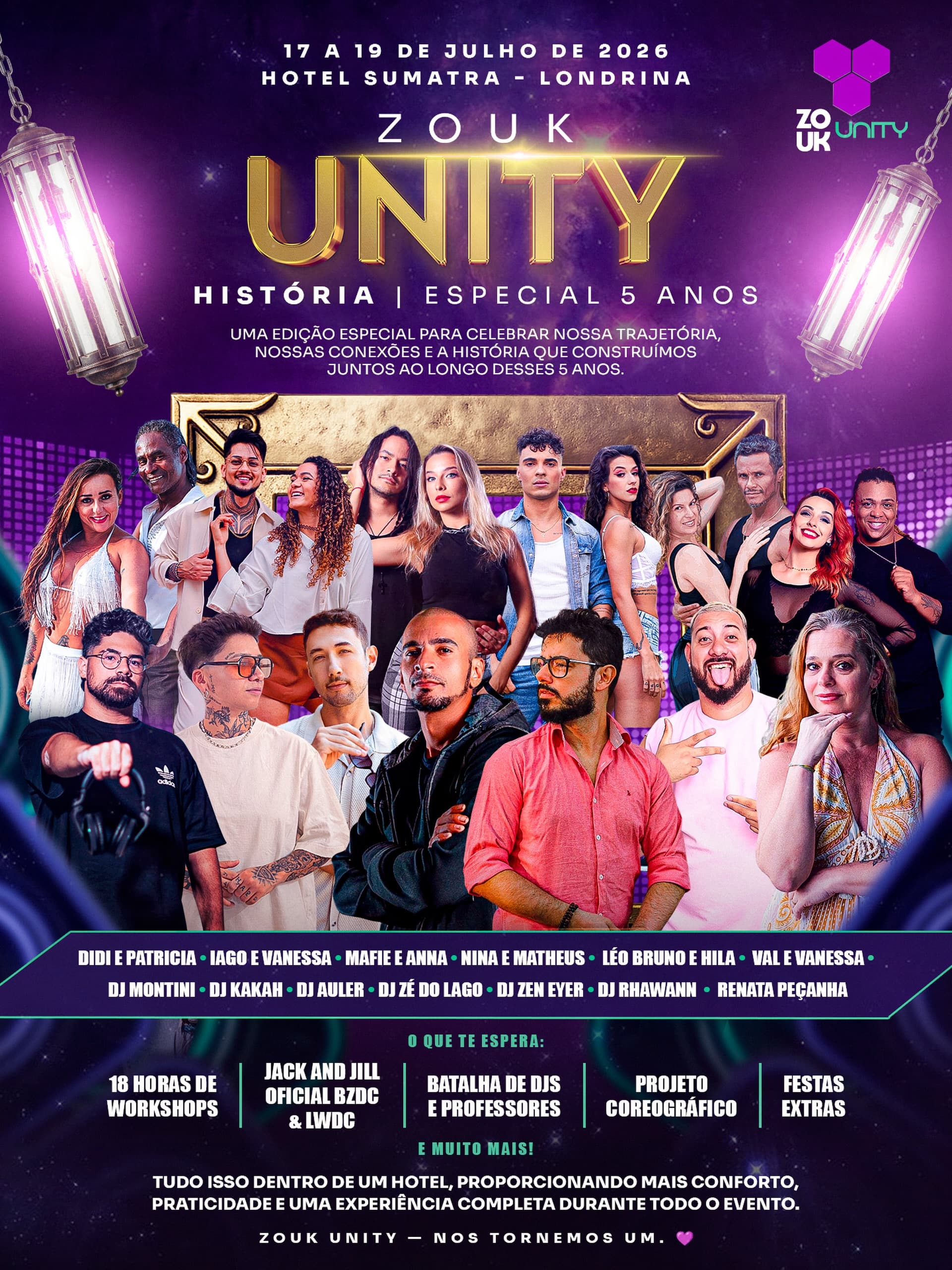 Flyer: Zouk Unity 2026 - Especial 5 Anos