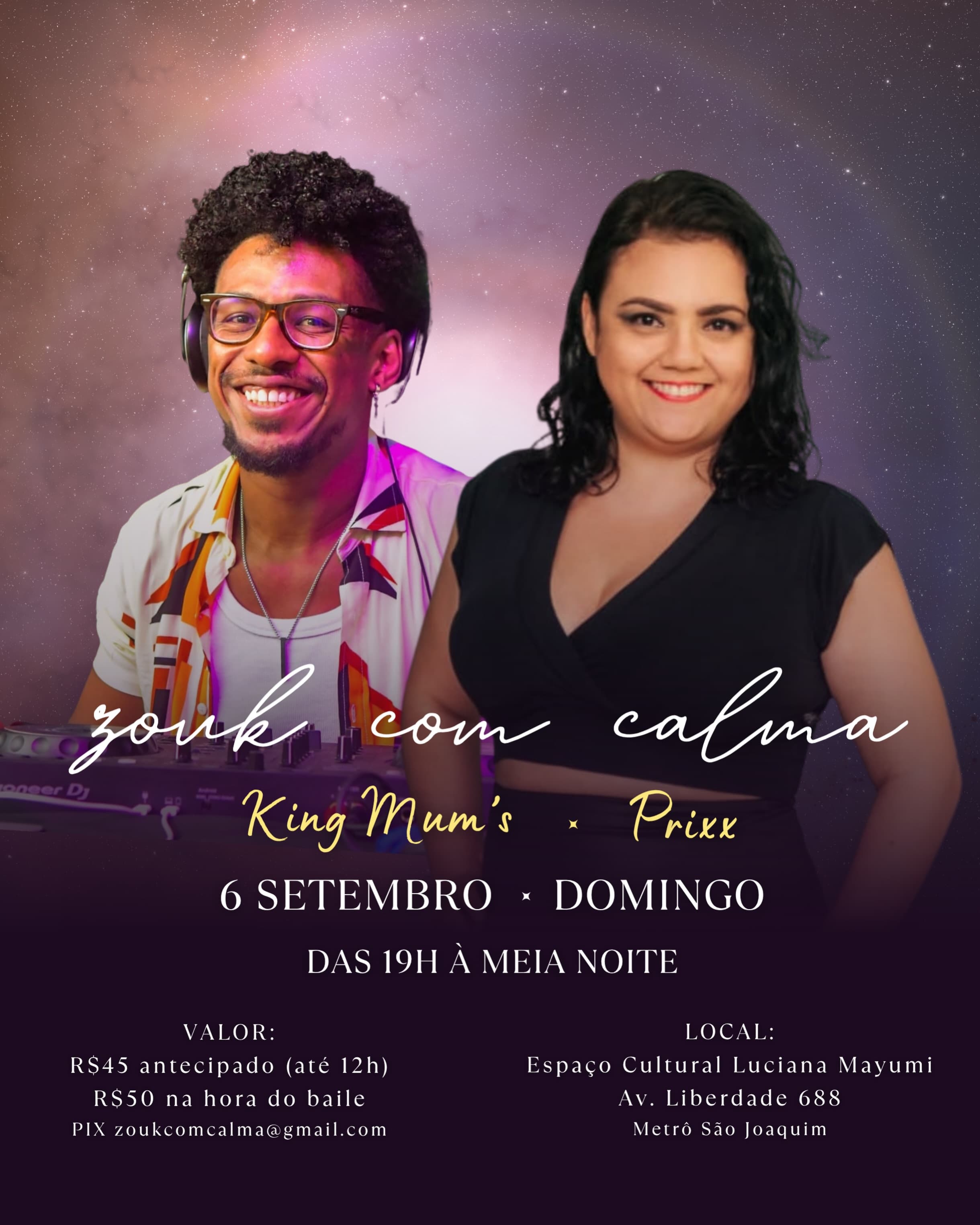 Zouk com Calma - Baile de Setembro