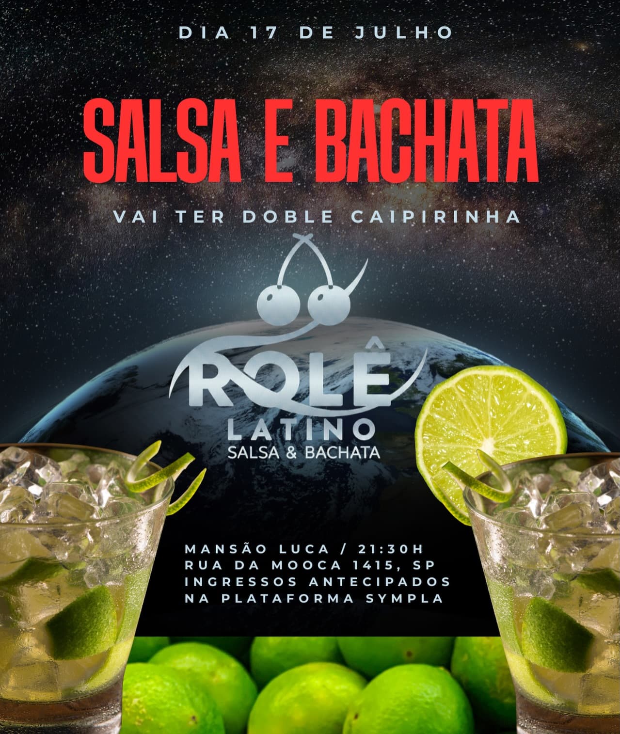 Flyer: Rolê Latino - Salsa e Bachata