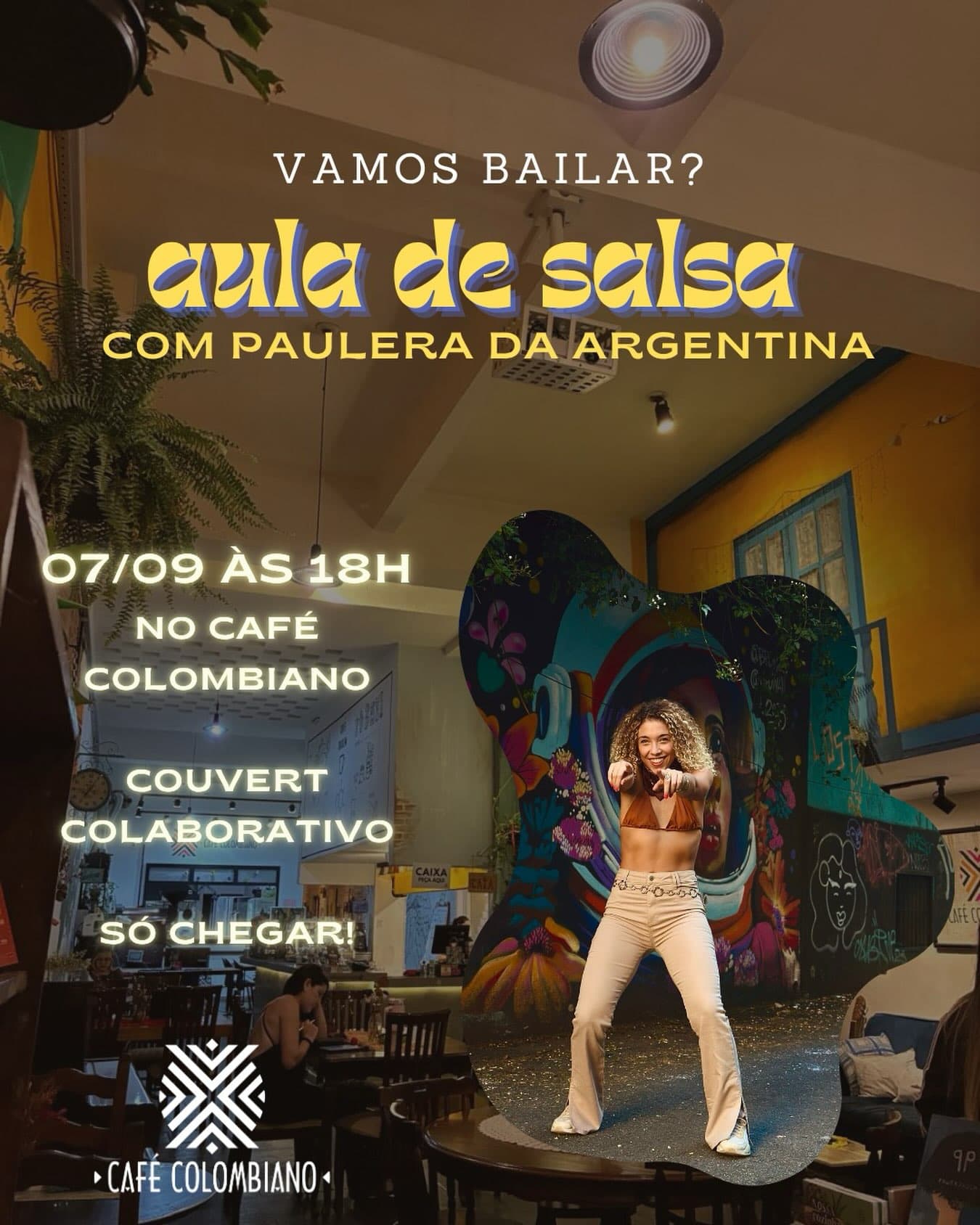 Flyer: Aula de Salsa com Paulera da Argentina