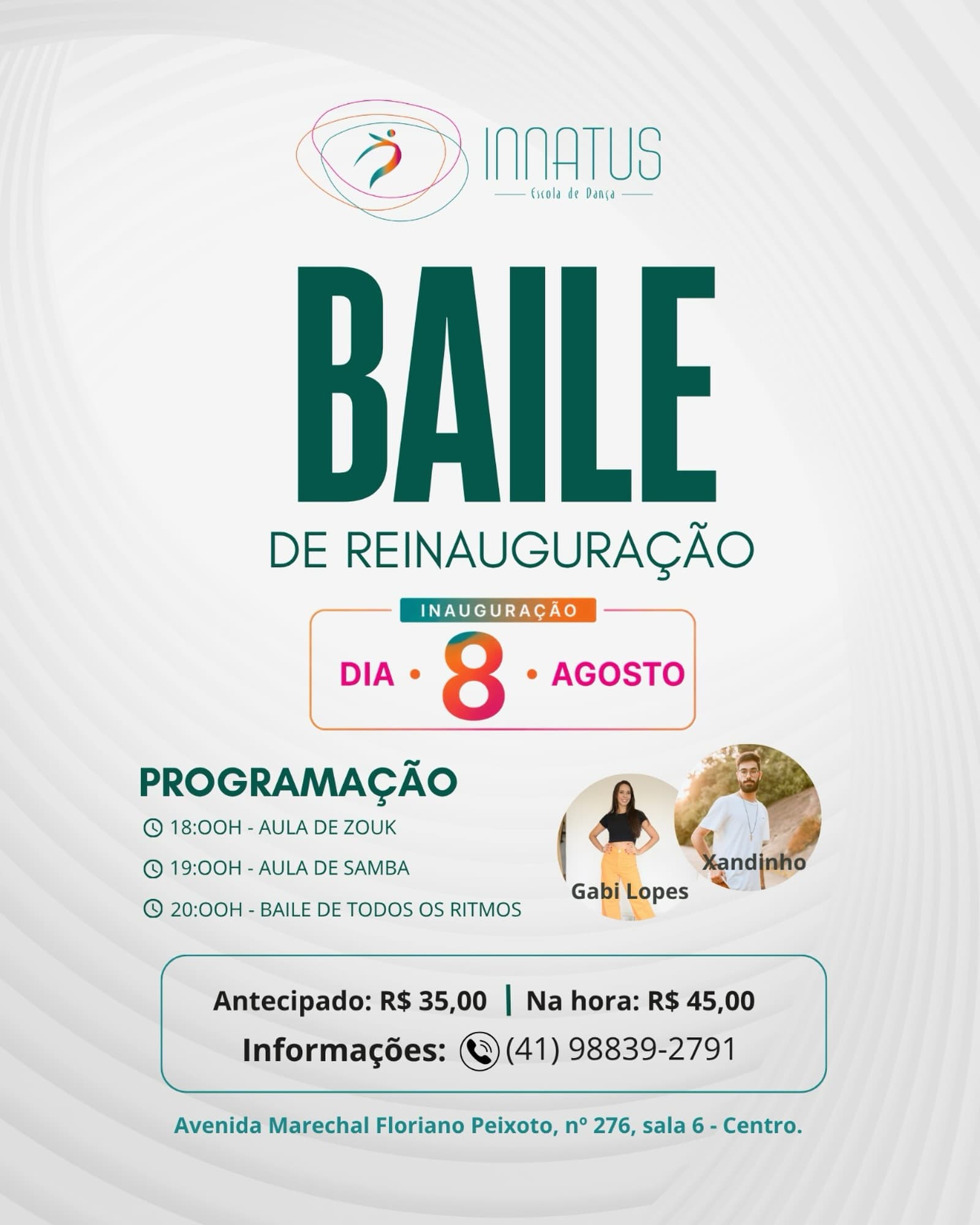 Flyer: Baile de Reinauguração Innatus